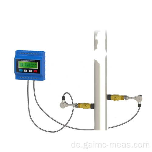 Kostengünstiger Clamp-on-Wasser-Ultraschall-Durchflussmesser
